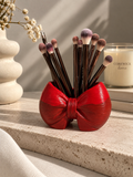 Red Bow Brush Holder