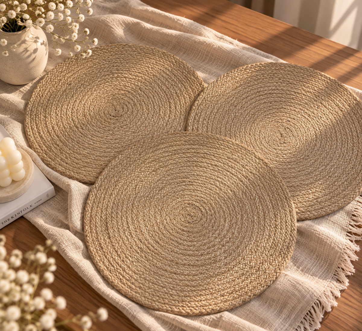 Woven Round Placemat – Price Per Piece