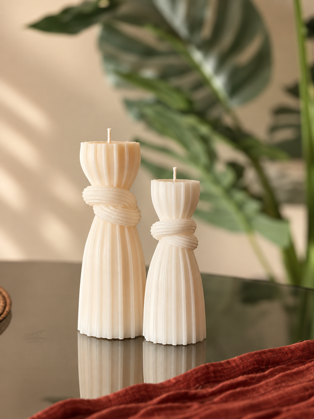 The Knot Duo – Sculptural Candle Set