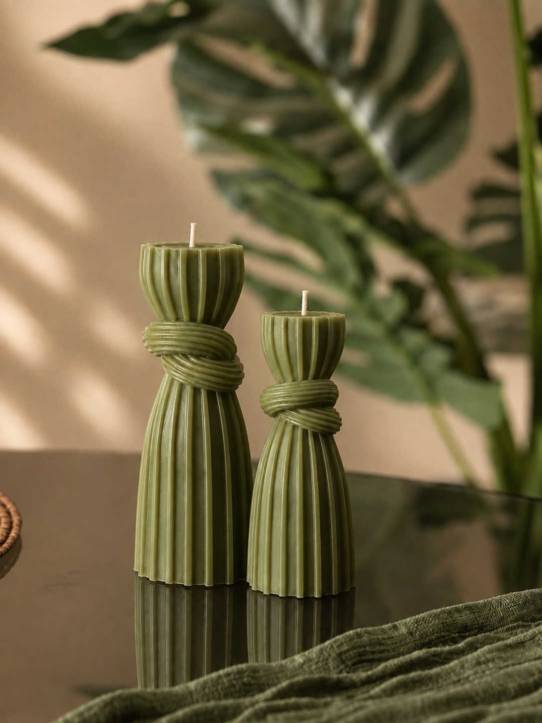 The Knot Duo – Sculptural Candle Set