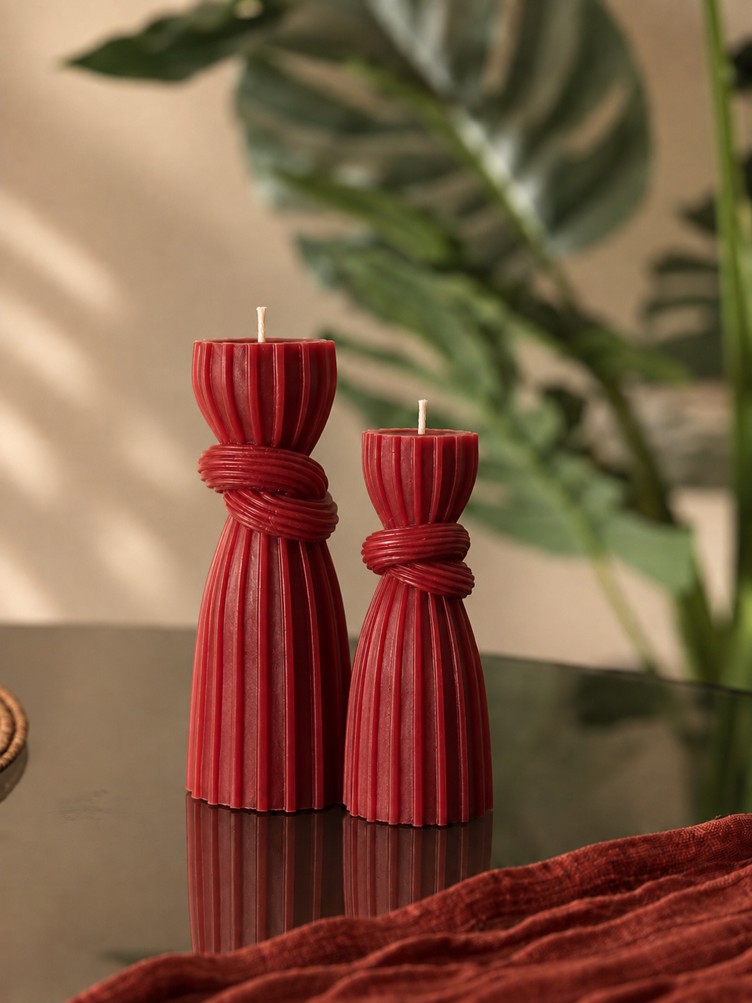 The Knot Duo – Sculptural Candle Set