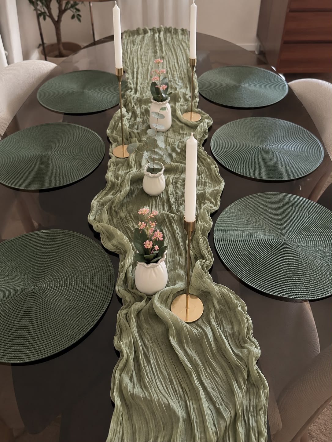 Table Set Saga Green – full table styling